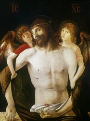 Il Cristo morto sorretto dagli angeli, 1465-1470