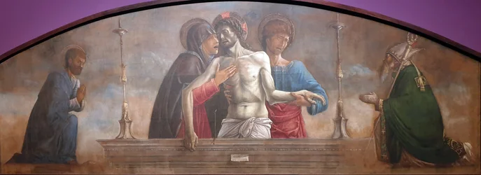 Il Compianto con i santi Marco e Nicola di Bari