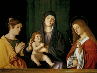 La Vergine con il Bambino tra due santi