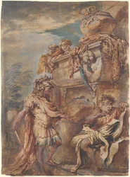 Alessandro sulla tomba di Ciro