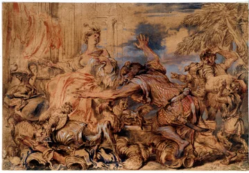 Odissea di Omero: la strega Circe e i compagni di Ulisse trasformati in maiali