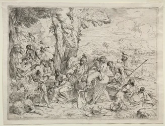 Labano cerca idoli nel bagaglio di Rachele, c. 1635