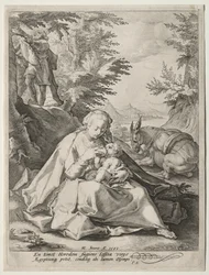 Riposo durante la fuga in Egitto
