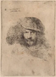 Autoritratto(?), con cappello piumato ["Ritratto di Bernini"]