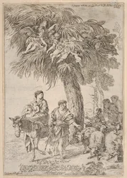 La Sacra Famiglia nella fuga in Egitto, ca. 1647