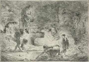 Tobia seppellisce i morti, c.1647-51
