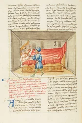 Decameron, Il passato; Girolamo Sighieri nella camera da letto di Salvestra, Quarta giornata, racconto 8.
