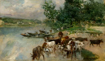 Bevendo sulla Senna, c.1874-75