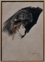 Profilo elegante, c.1880