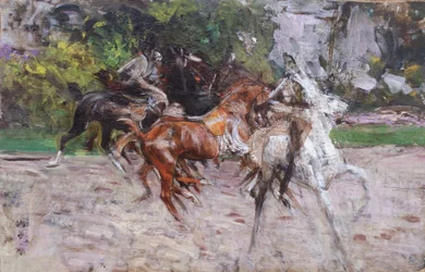 Cavalli al Bois de Boulogne, c.1885