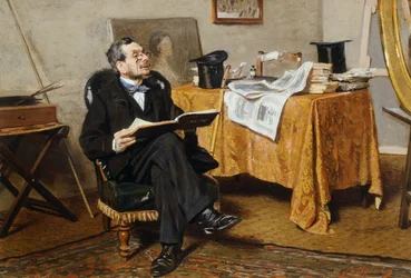 Interno con figura, di Giovanni Boldini