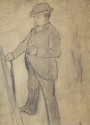 Ritratto di Boldini, di Edgar Degas (1834-1917), disegno