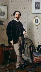 Ritratto di Cristiano Banti con il suo bastone