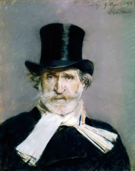 Ritratto di Giuseppe Fortunino Francesco Verdi (dipinto a olio)