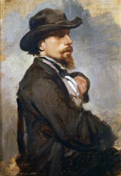 Ritratto del pittore italiano Vincenzo Cabianca (1827-1902)