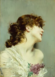 Profilo di una giovane donna