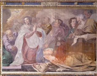 Italia, Lombardia, Pavia, Certosa di Pavia, Storie di Gesù e Maria (dettaglio)