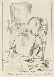 Le Perruquier fatigué (Il parrucchiere stanco)