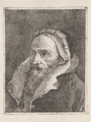 Vecchio Barbuto con un Cappello, dalla Raccolta di Teste