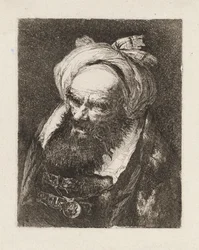 Anziano con turbante, dalla Raccolta di Teste (Collezione di teste)