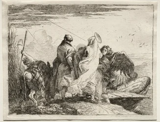 Fuga in Egitto: La Sacra Famiglia lascia la riva