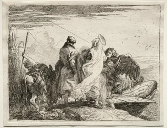 Fuga in Egitto: La Sacra Famiglia lascia la riva