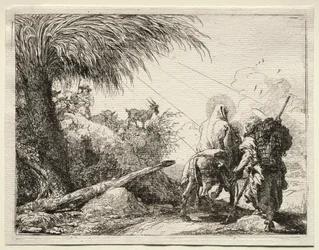 Fuga in Egitto: La Sacra Famiglia e la Palma