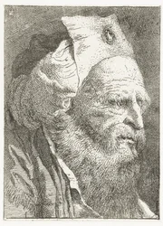 Uomo con cappello a tesa larga