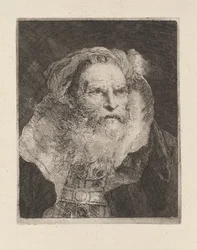 Vecchio in meditazione, dalla Raccolta di Teste (collezione di teste)