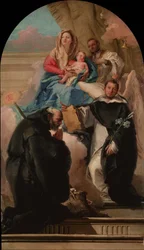 Madonna e Bambino con tre santi