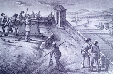 Difesa di Livorno dal Forte San Pietro