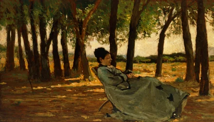 Signora Martelli a Castiglioncello, di Giovanni Fattori, olio su tela