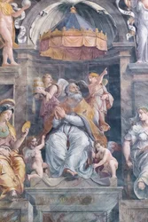 Papa Damaso I, stanza di Costantino