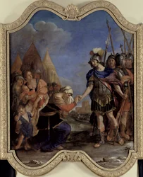Volumnia davanti a Coriolano, 1643
