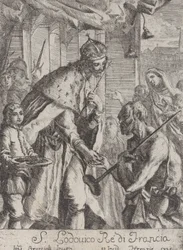 San Luigi che dà elemosina ai poveri, 1735
