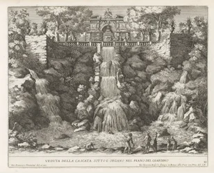 Cascata nei giardini di Villa d