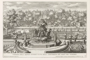 Fontana delle Aquile Estensi nei giardini della Villa d