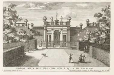 Fontana nei giardini di Villa d