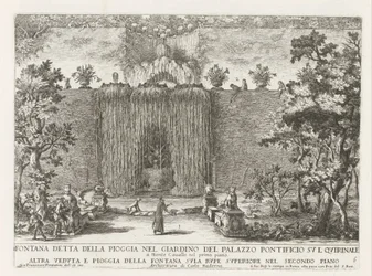 Fontana nei giardini del Palazzo del Quirinale a Roma