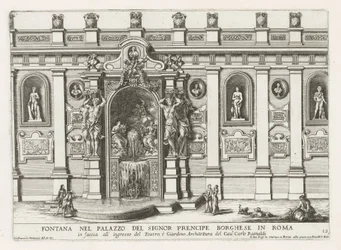 Ninfeo nel cortile di Palazzo Borghese a Roma (Le fontane nei palazzi e nei giardini di Roma)