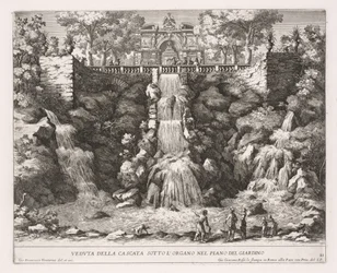 Le fontane di Roma, Libro IV, tavola 21: Veduta della Cascata Sotto L