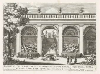 Giardino di un palazzo a Roma