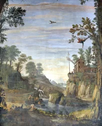 Paesaggio e bagnanti