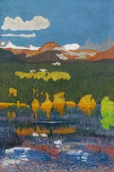 Panorama di Flims. Trittico, pannello sinistro, 1904