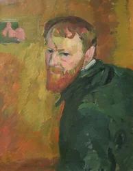 Autoritratto di Giacometti, Giovanni (1868-1933). Olio su tela, c. 1913, Dimensioni: 65x50. Kunsthaus Zuerich