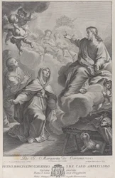 Santa Margherita di Cortona, in Ginocchio Davanti a Cristo, dopo Pietro Andrea Pucciardi