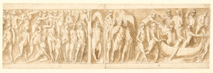 32 copie della colonna di Marco Aurelio, Piazza Colonna a Roma