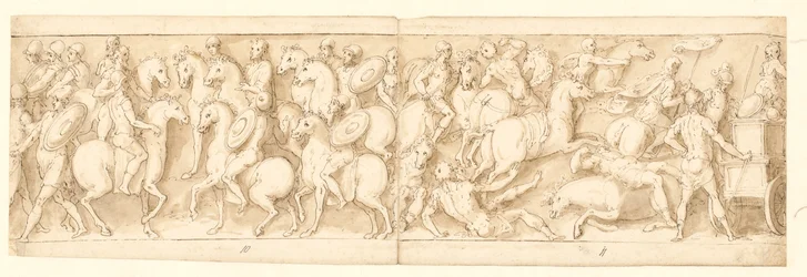 32 copie della colonna di Marco Aurelio, Piazza Colonna a Roma