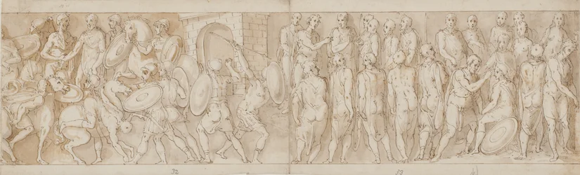 Restauro moderno (XL); un capo tedesco si arrende (XLI); una visita al campo romano (inizio di XLII)