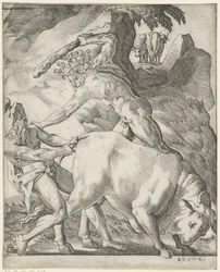 Ercole combatte con Caco